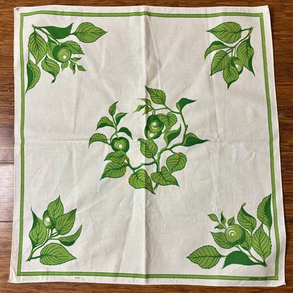 Hermès "Toucan" Cotton Napkins (Set of 2) Authentic Made in France 18 in